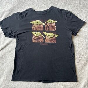 Star Wars baby yoda Black Short Sleeve Tee
